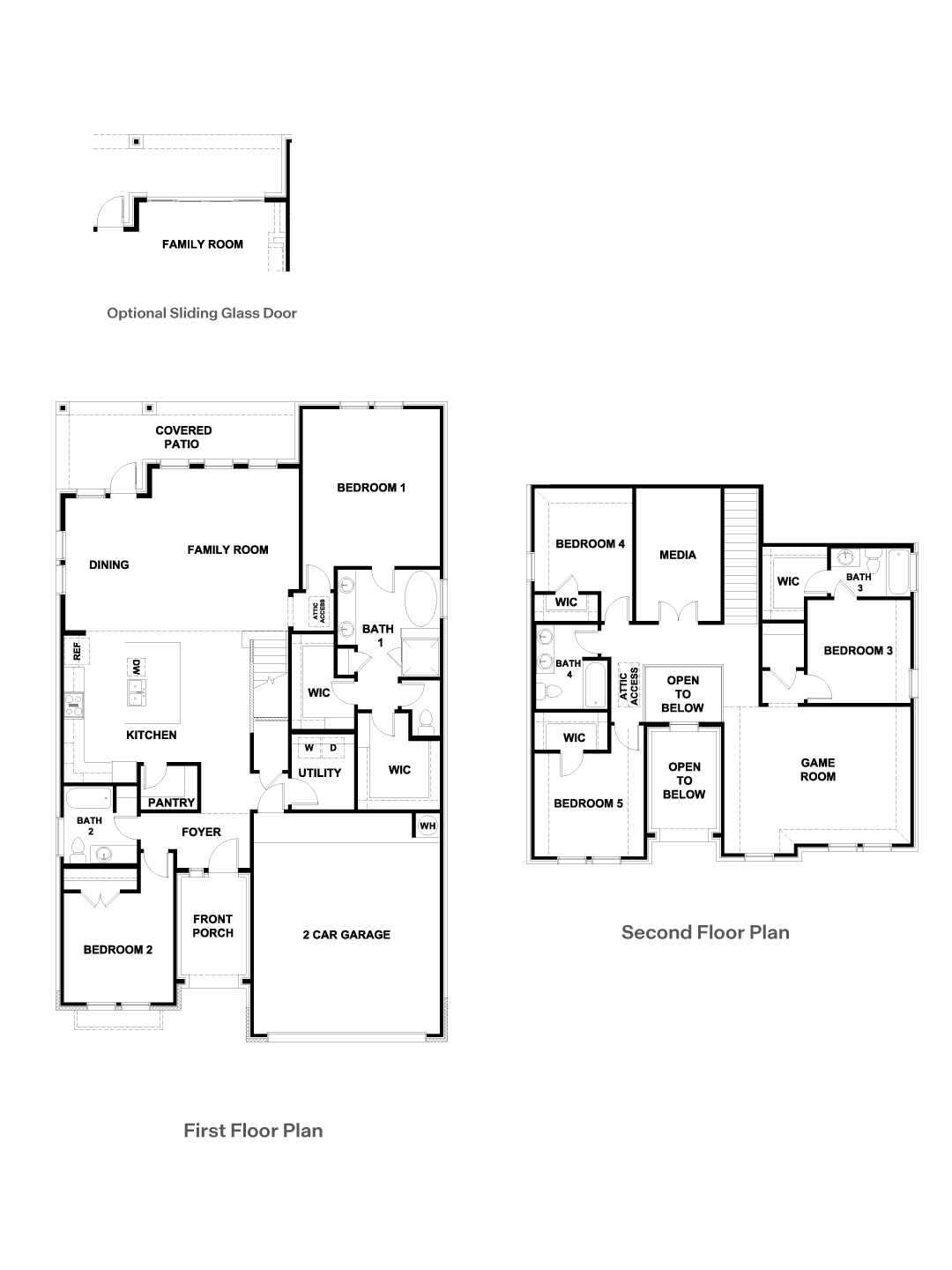 The Keller floorplan at The Enclave at Bar W Ranch.