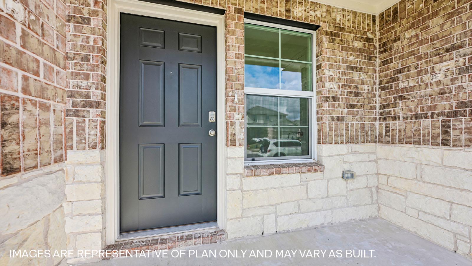 The Diana floorplan - B Elevation at Bar W Ranch in Leander, Tx