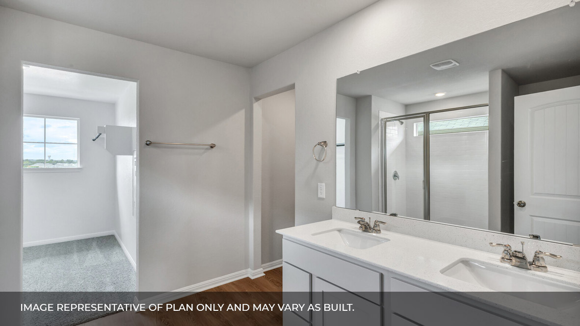 Primary bathroom.