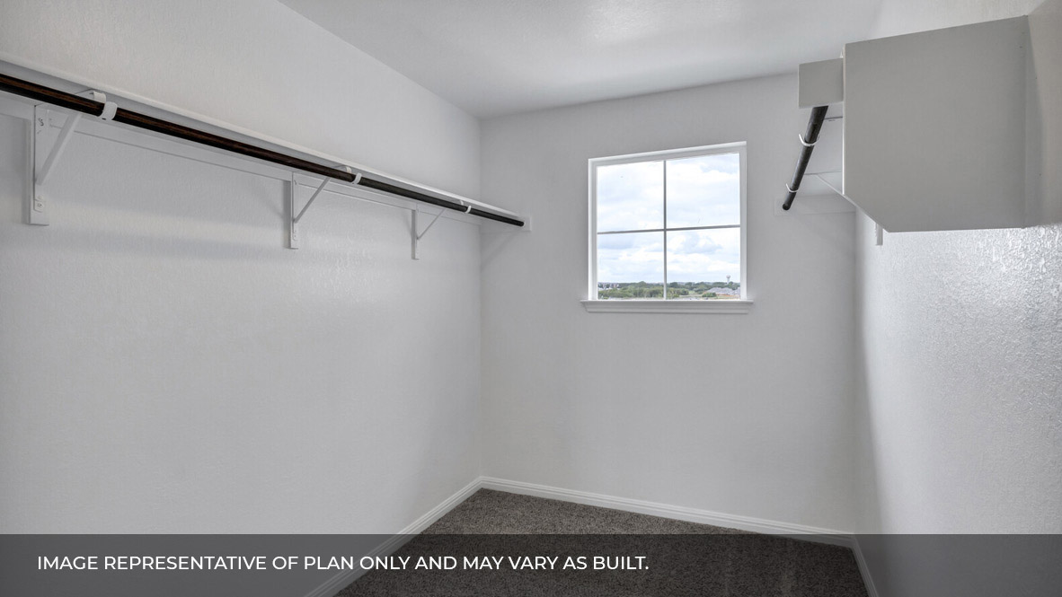 Walk-in closet.
