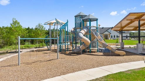 Playscape at the amenity center perfect for new families.