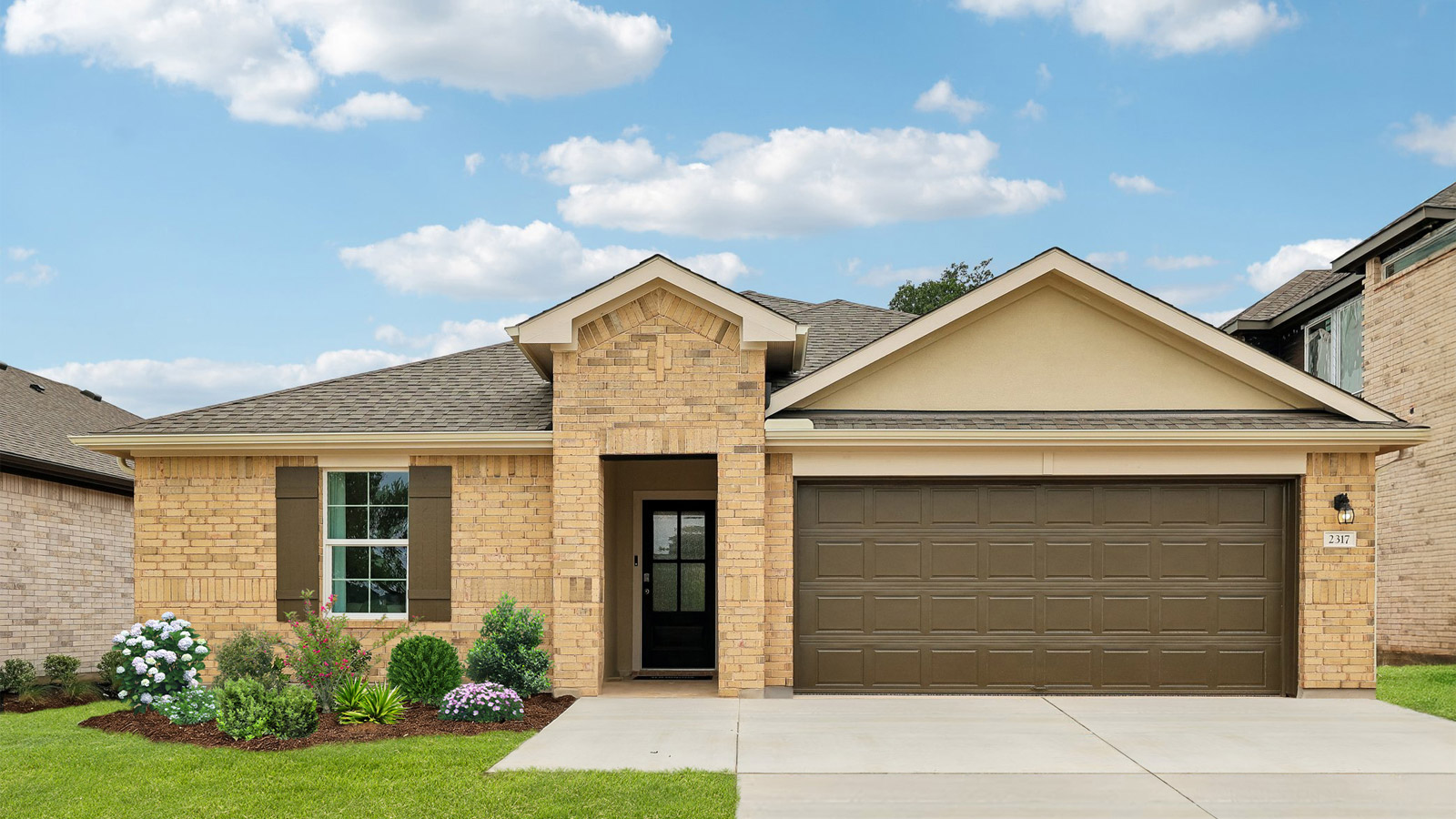 The Irvine model home at Bar W Ranch in Leander, TX.