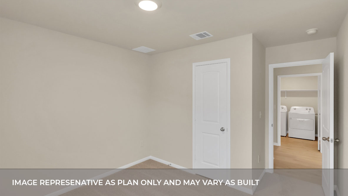 Bedroom 4 with carpeted floors and closet.