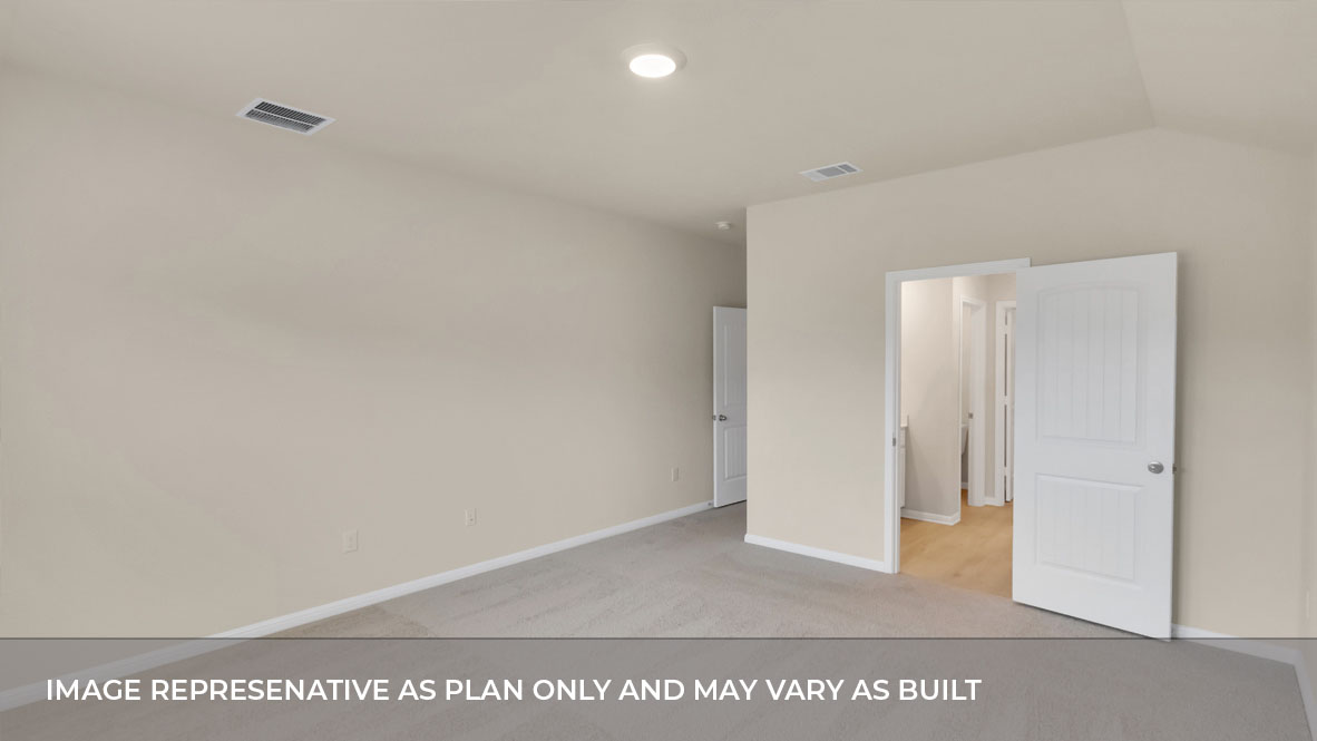 Bedroom 1 and ensuite bathroom.