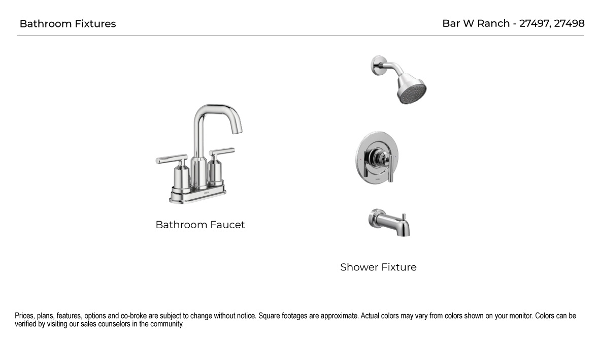 Product package, version 3 bathroom fixtures.