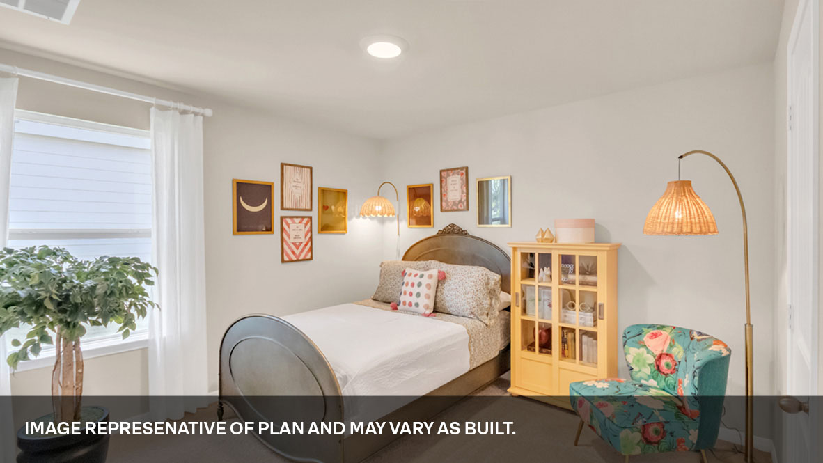 Third bedroom with window.