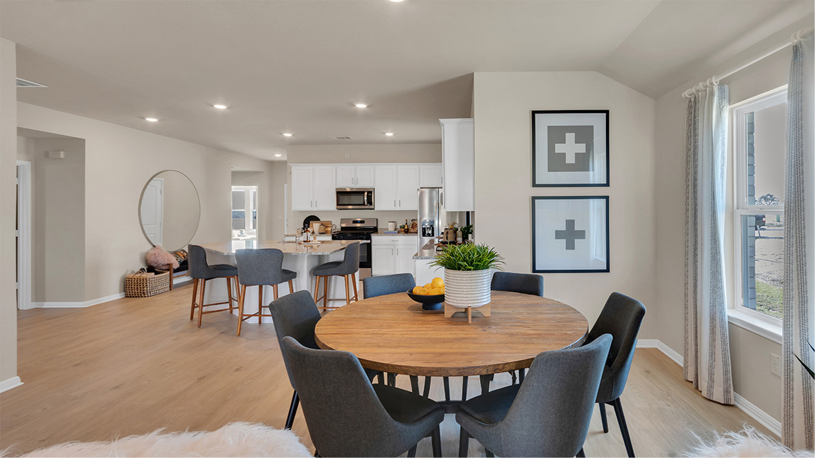 Dining area off the kitchen,
