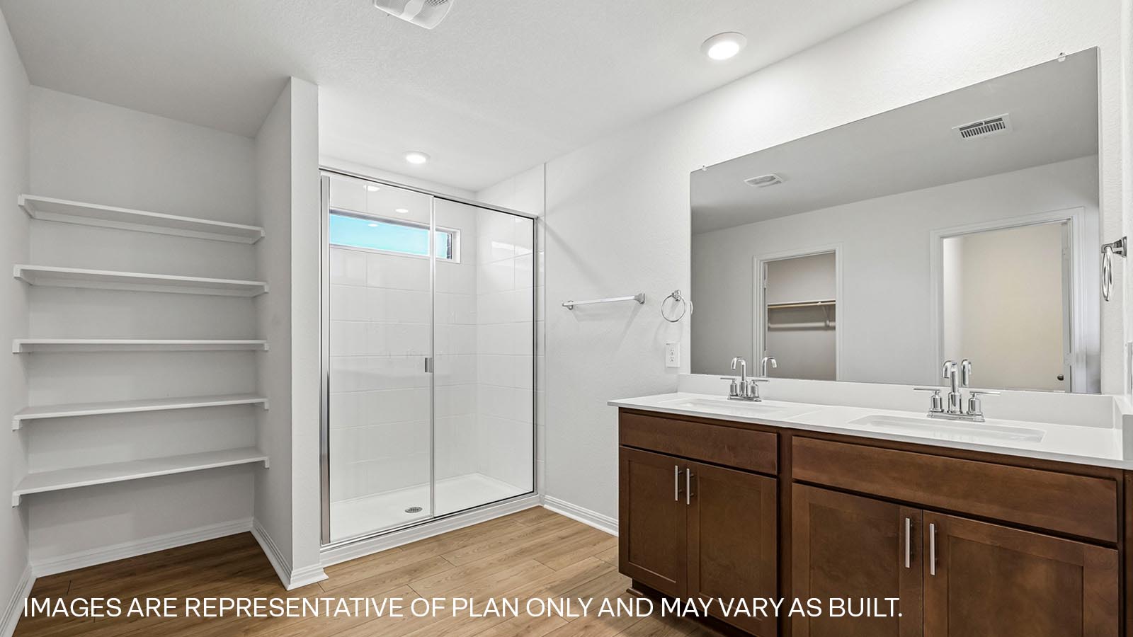 Lakeway En Suite Bathroom with Double Vanity & Walk-in Shower