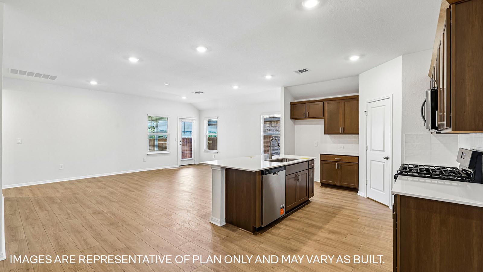 Lakeway Modern Kitchen with Island