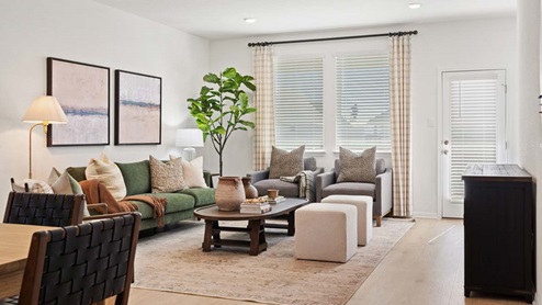 open concept living room