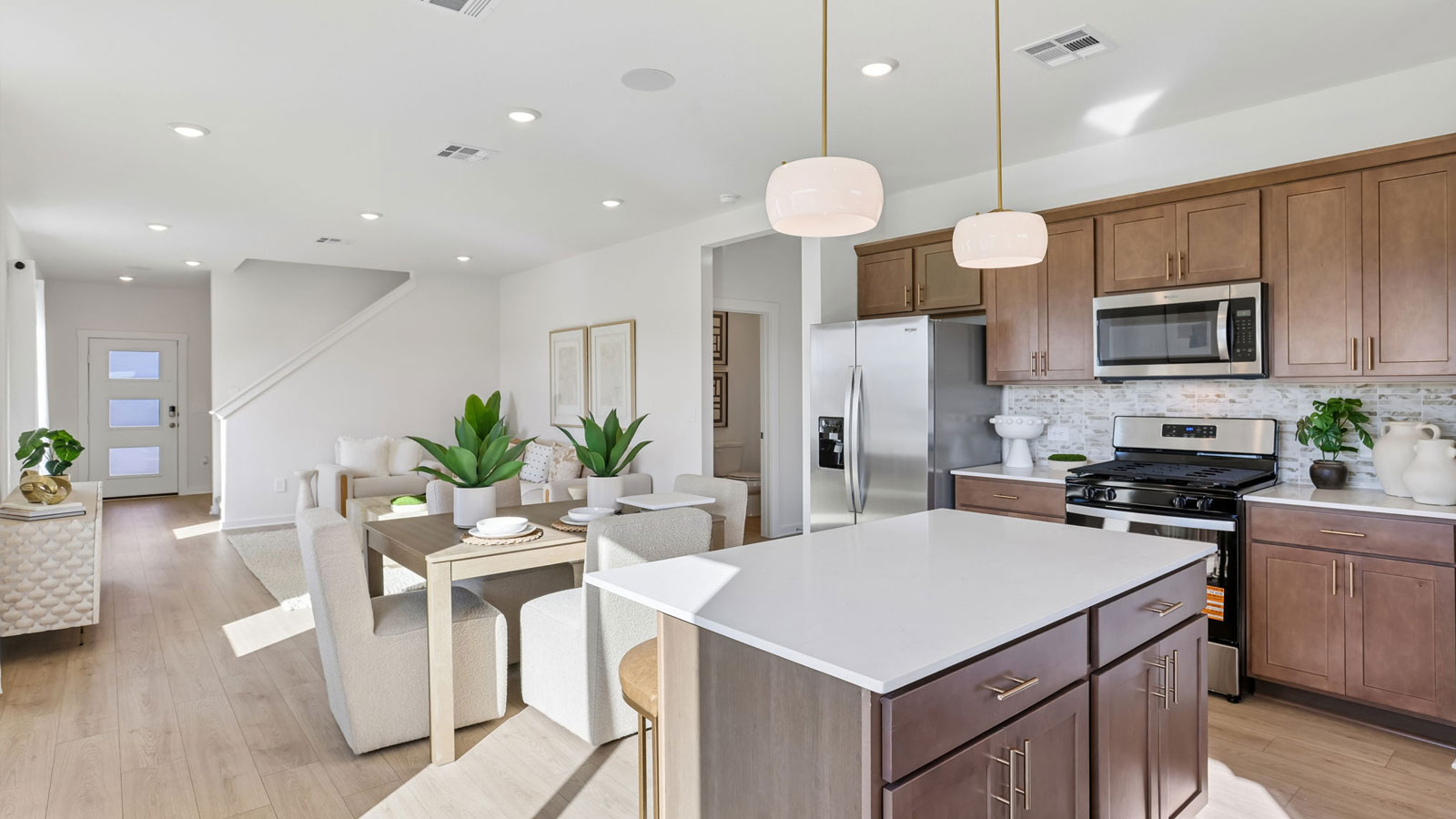 New homes at Frontier in Mustang Ridge, TX.