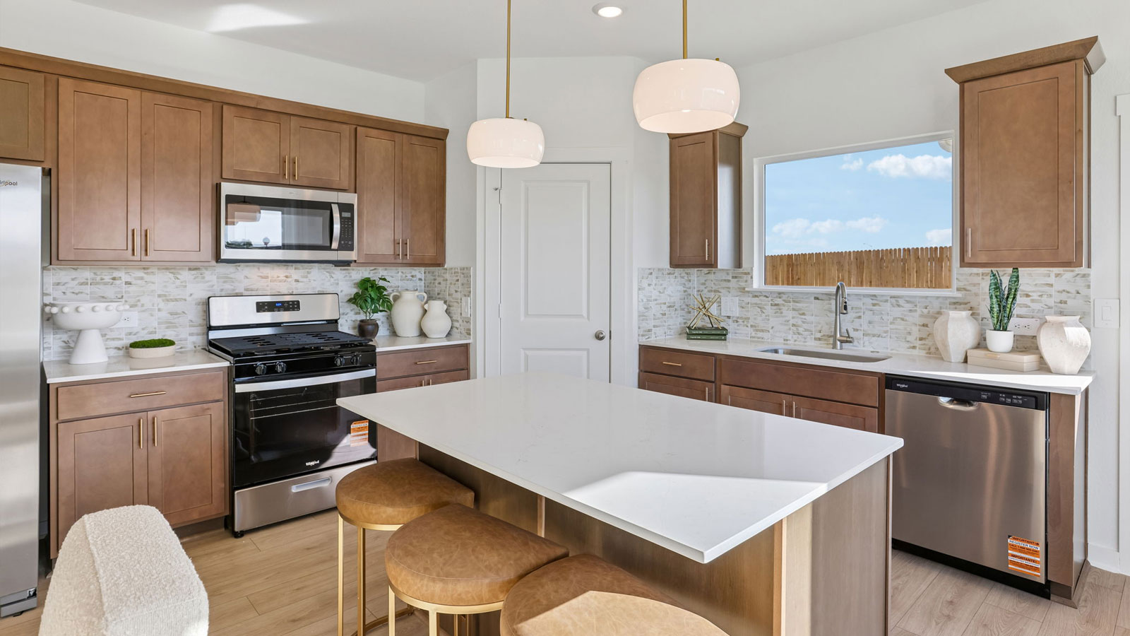 New homes at Frontier in Mustang Ridge, TX.
