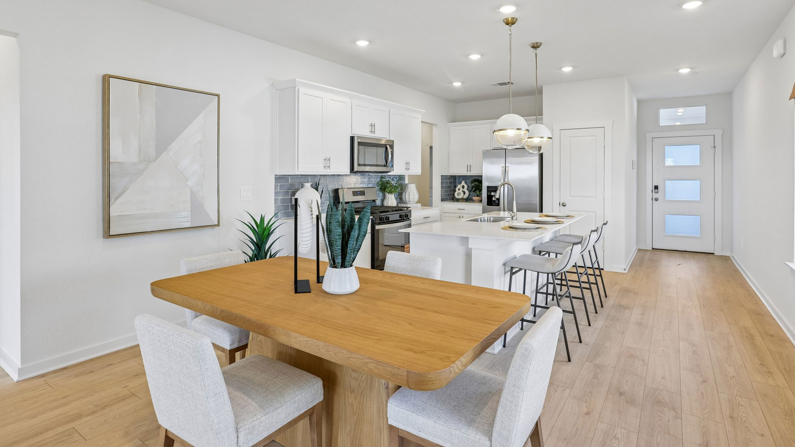New homes at Frontier in Mustang Ridge, TX.