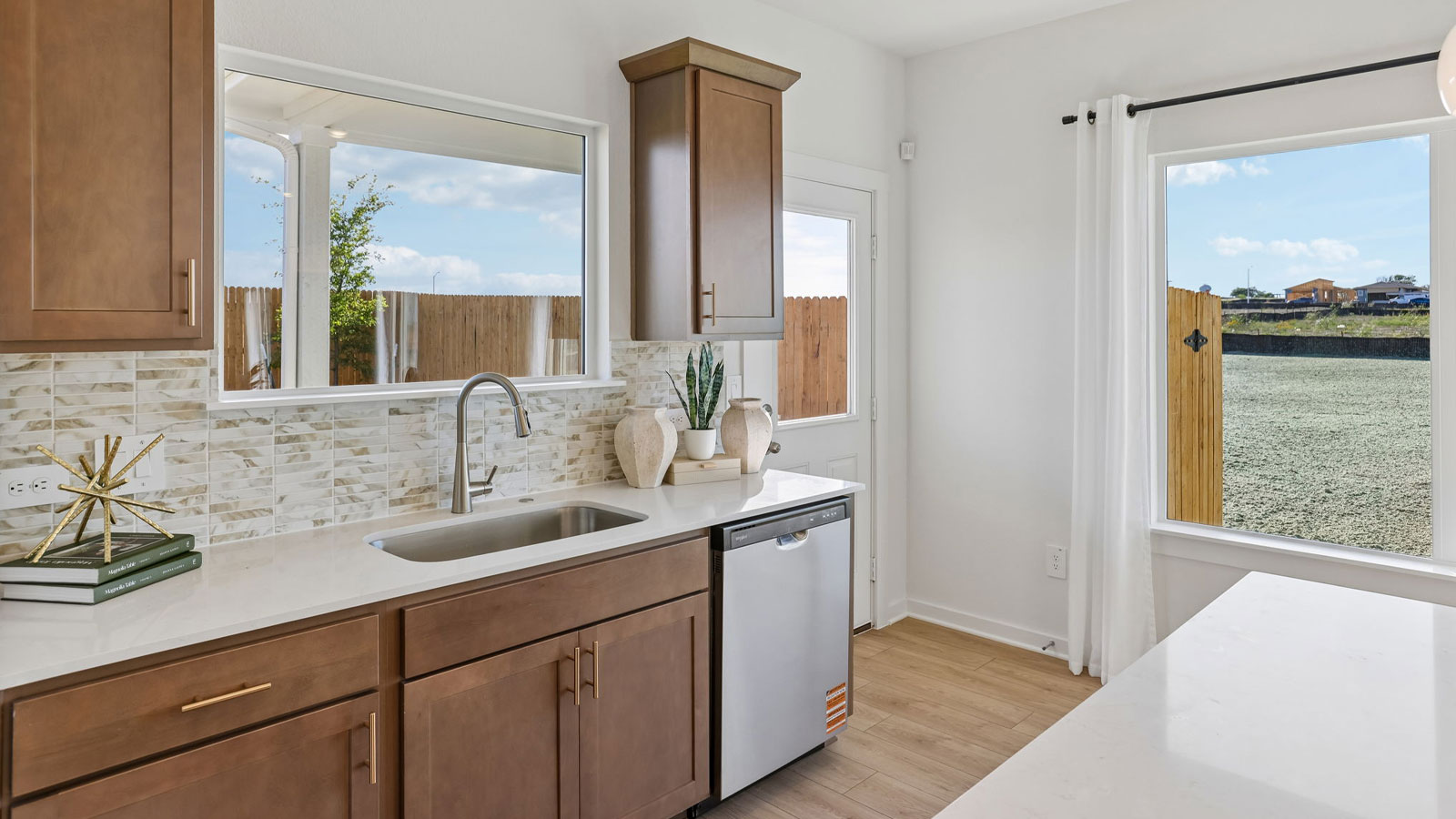 New homes at Frontier in Mustang Ridge, TX.