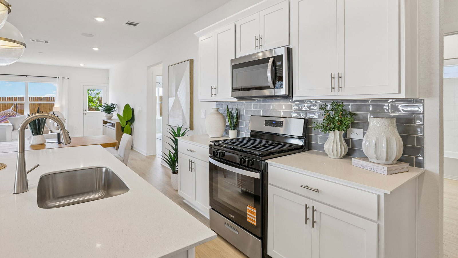 New homes at Frontier in Mustang Ridge, TX.