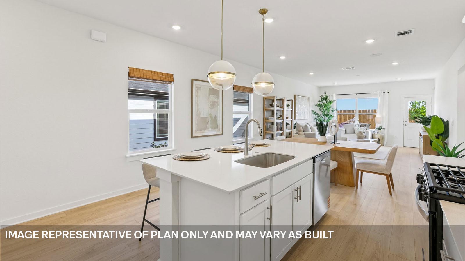 Redwood Open Concept Kitchen