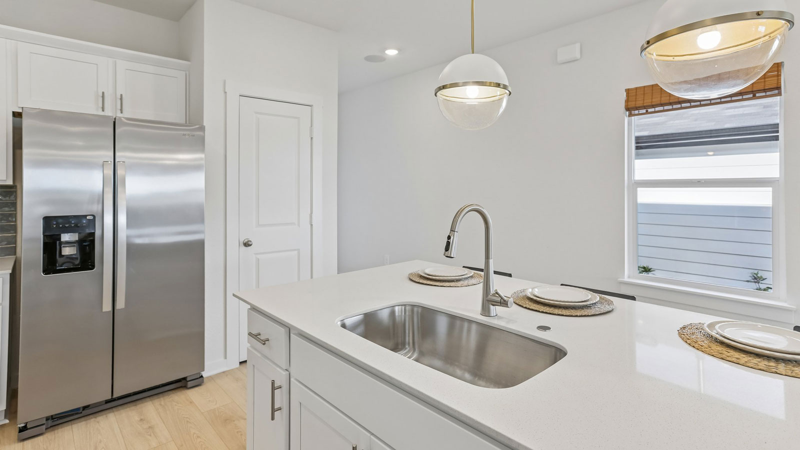 New homes at Frontier in Mustang Ridge, TX.