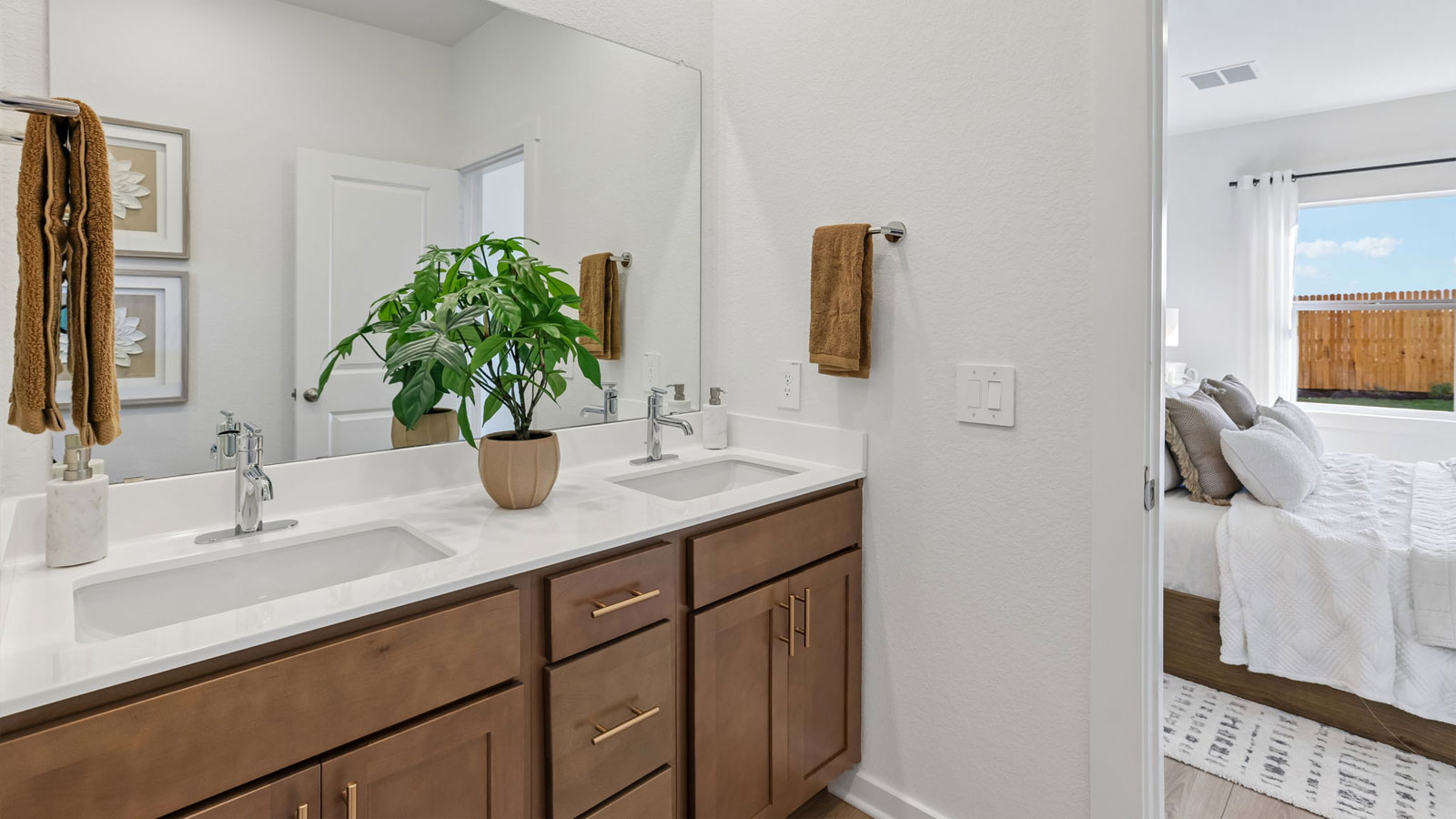 New homes at Frontier in Mustang Ridge, TX.