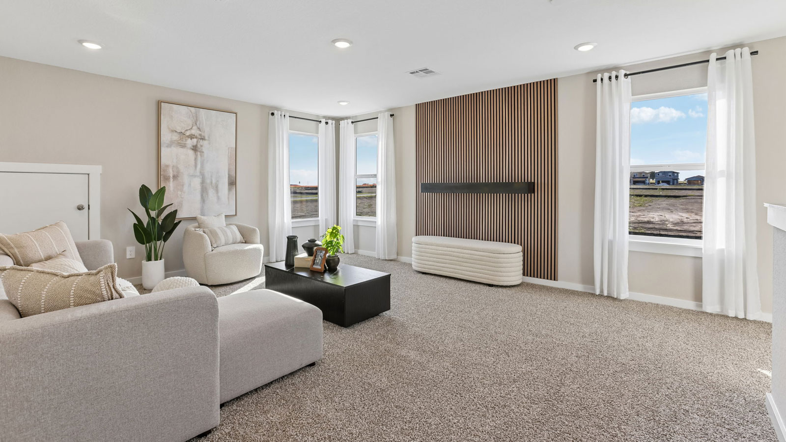 New homes at Frontier in Mustang Ridge, TX.