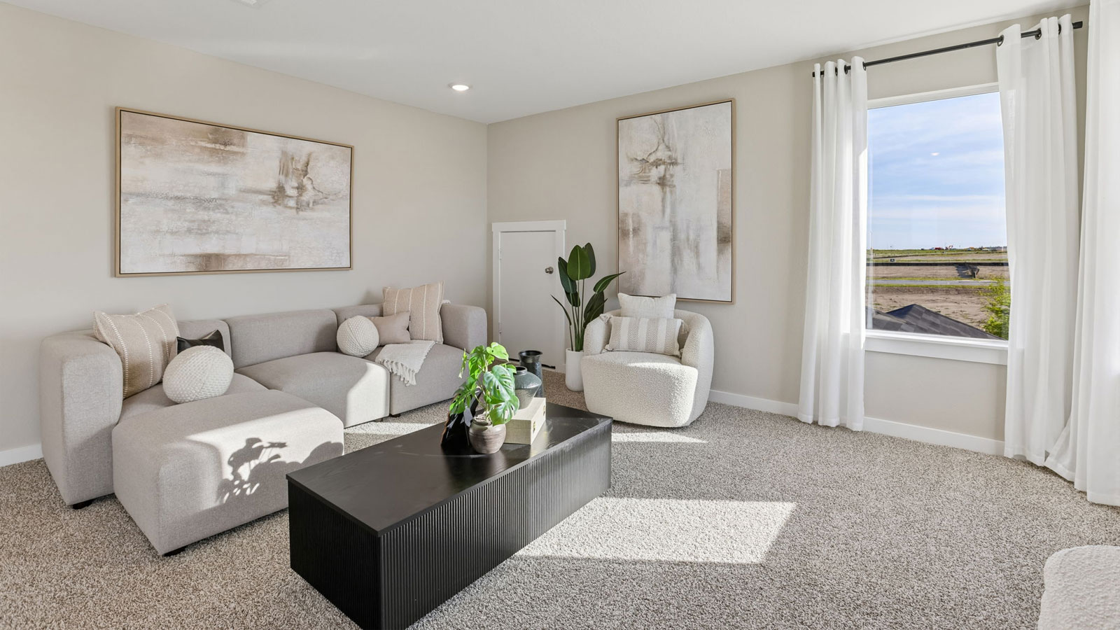 New homes at Frontier in Mustang Ridge, TX.