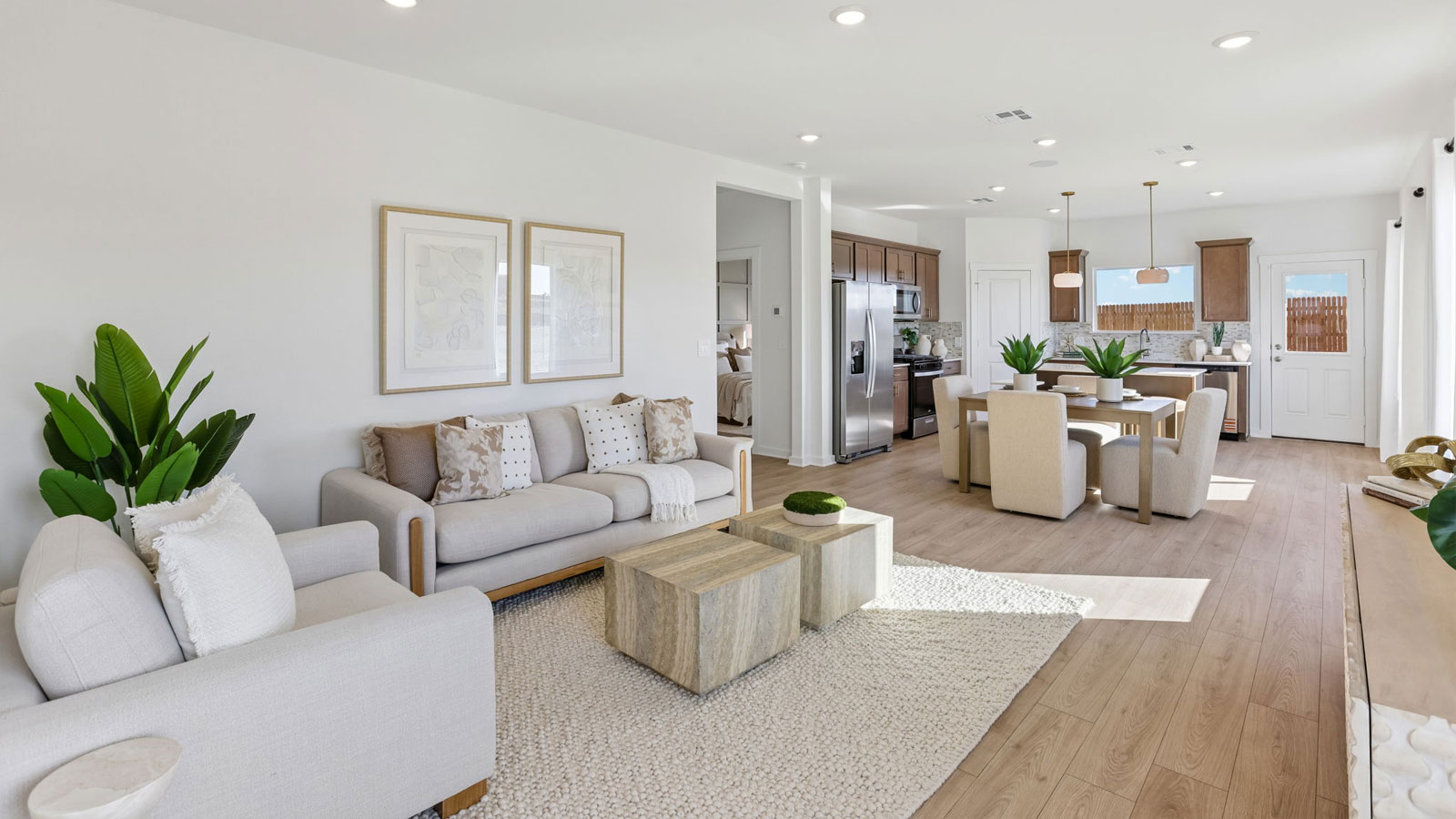 New homes at Frontier in Mustang Ridge, TX.