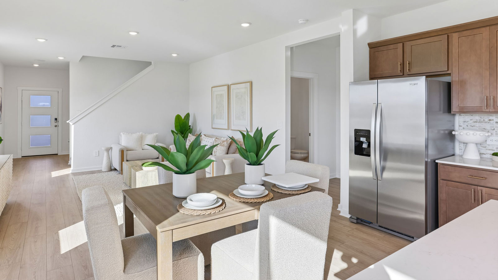 New homes at Frontier in Mustang Ridge, TX.