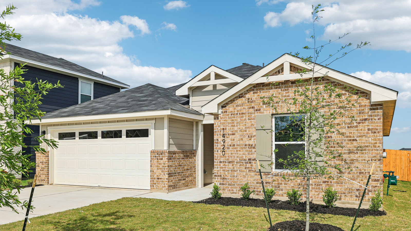 Exterior shot of 14920 Found Admiral Lane at Monarch Ranch in Manor, TX.
