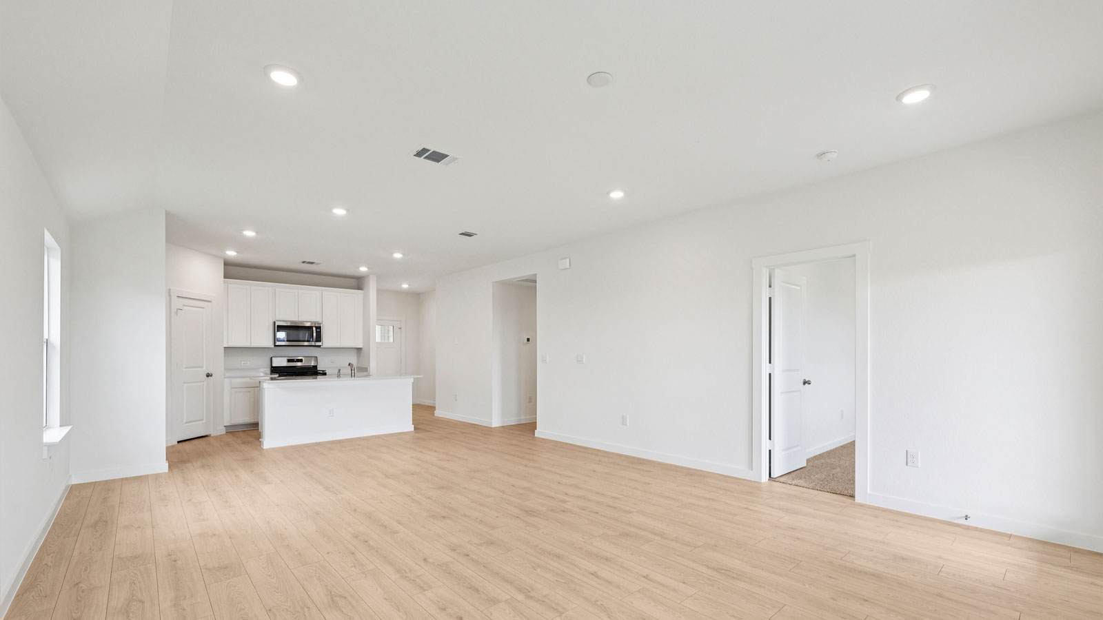 Spacious living area.