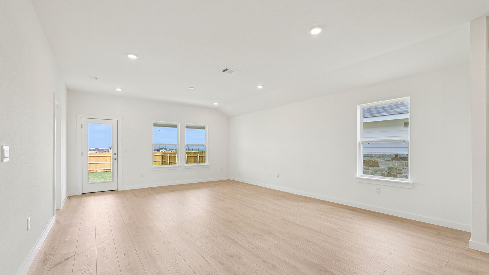 Spacious living area.