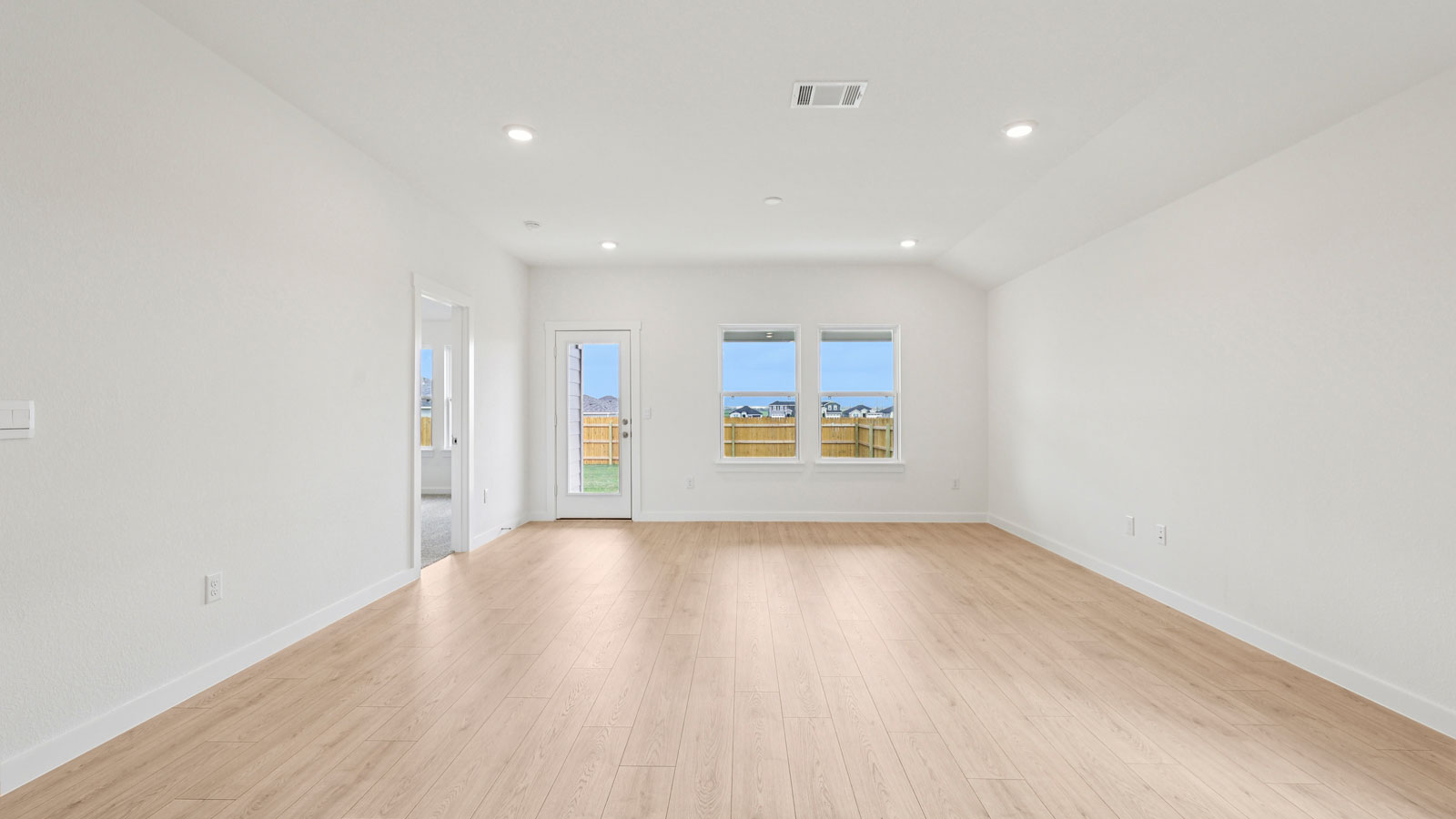 Spacious living area.