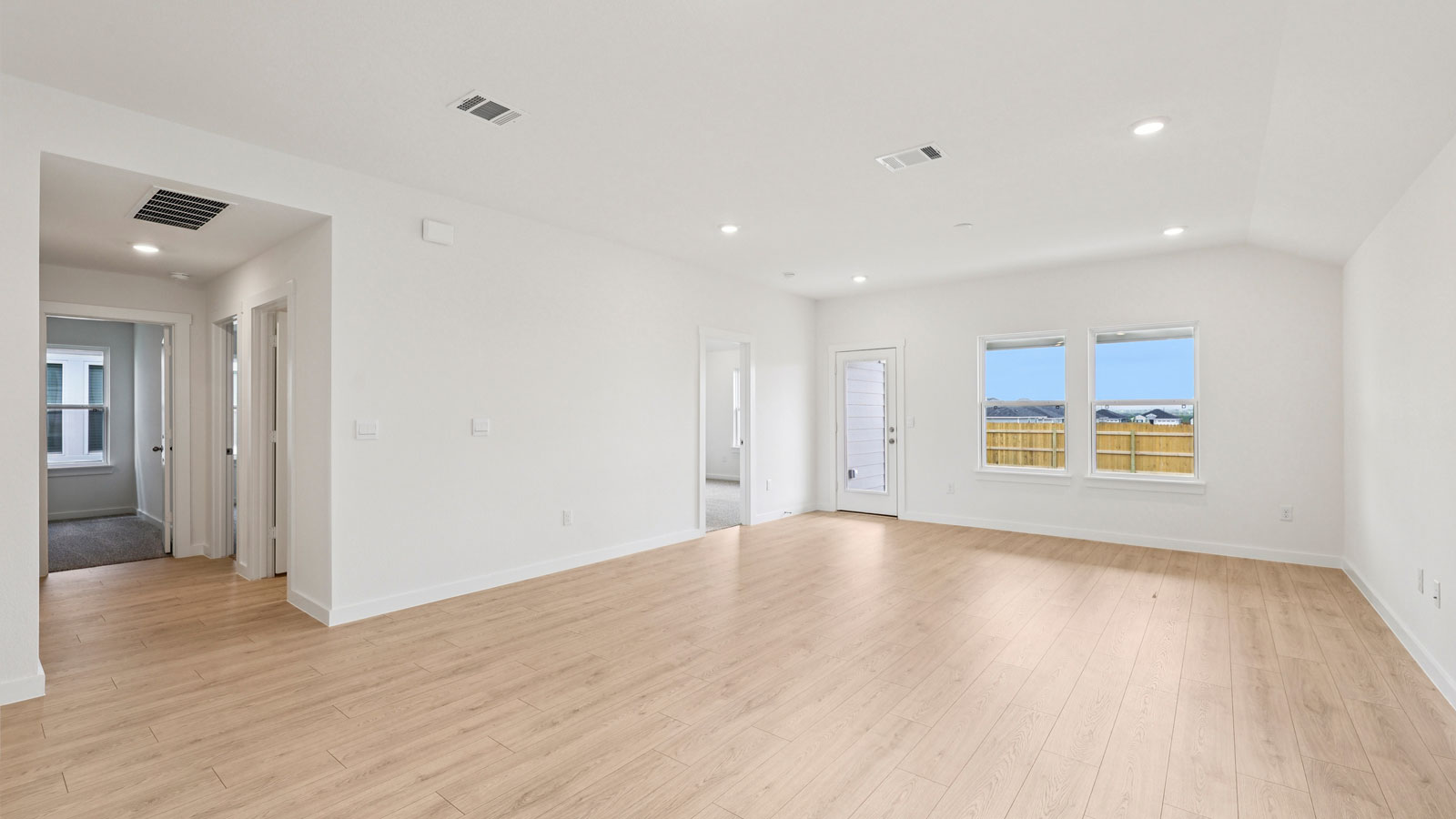 Spacious living area.