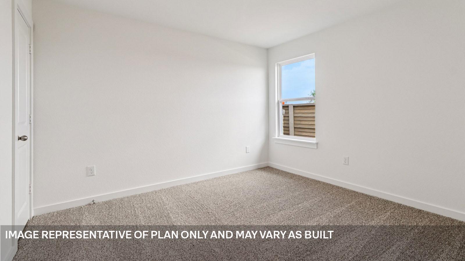 Bedroom 3 with window.