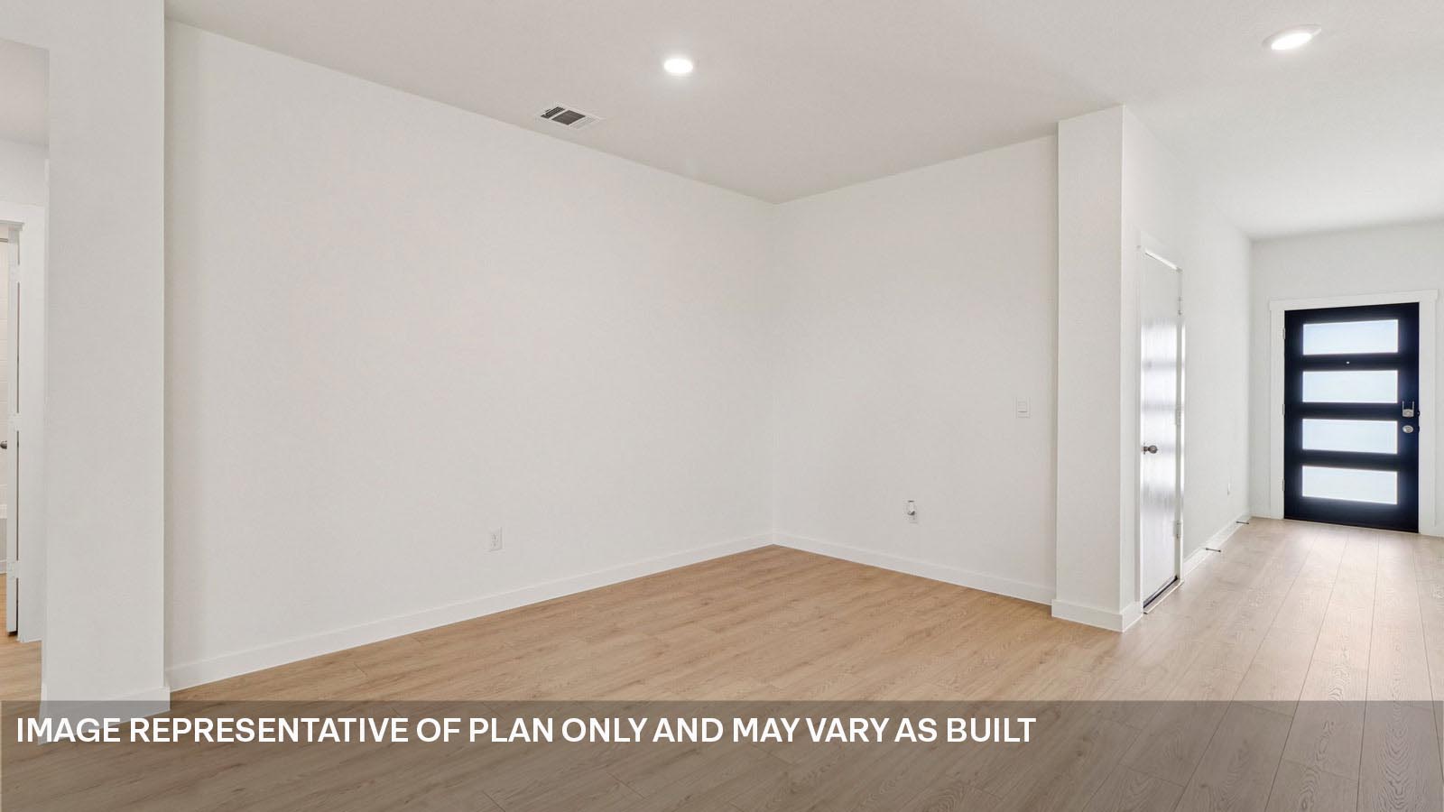 Fiberglass front door and entryway.