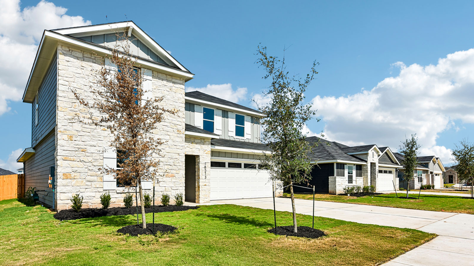The Ozark Floorplan- Elevation H at Monarch Ranch in Manor, TX