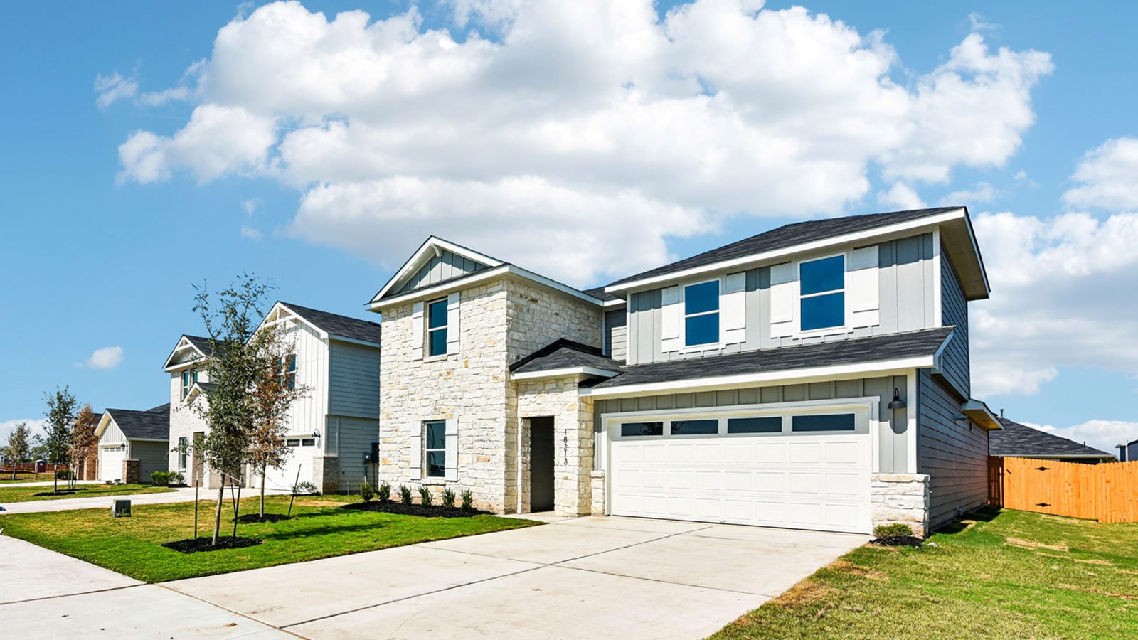The Ozark Floorplan- Elevation H at Monarch Ranch in Manor, TX