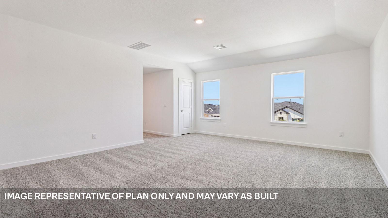 Spacious upstairs game room.