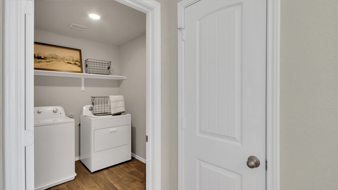 spacious laundry room