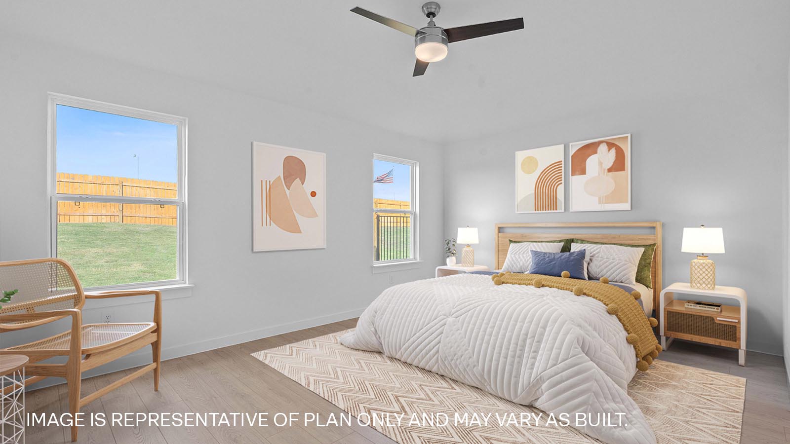 Primary bedroom with ensuite bathroom.