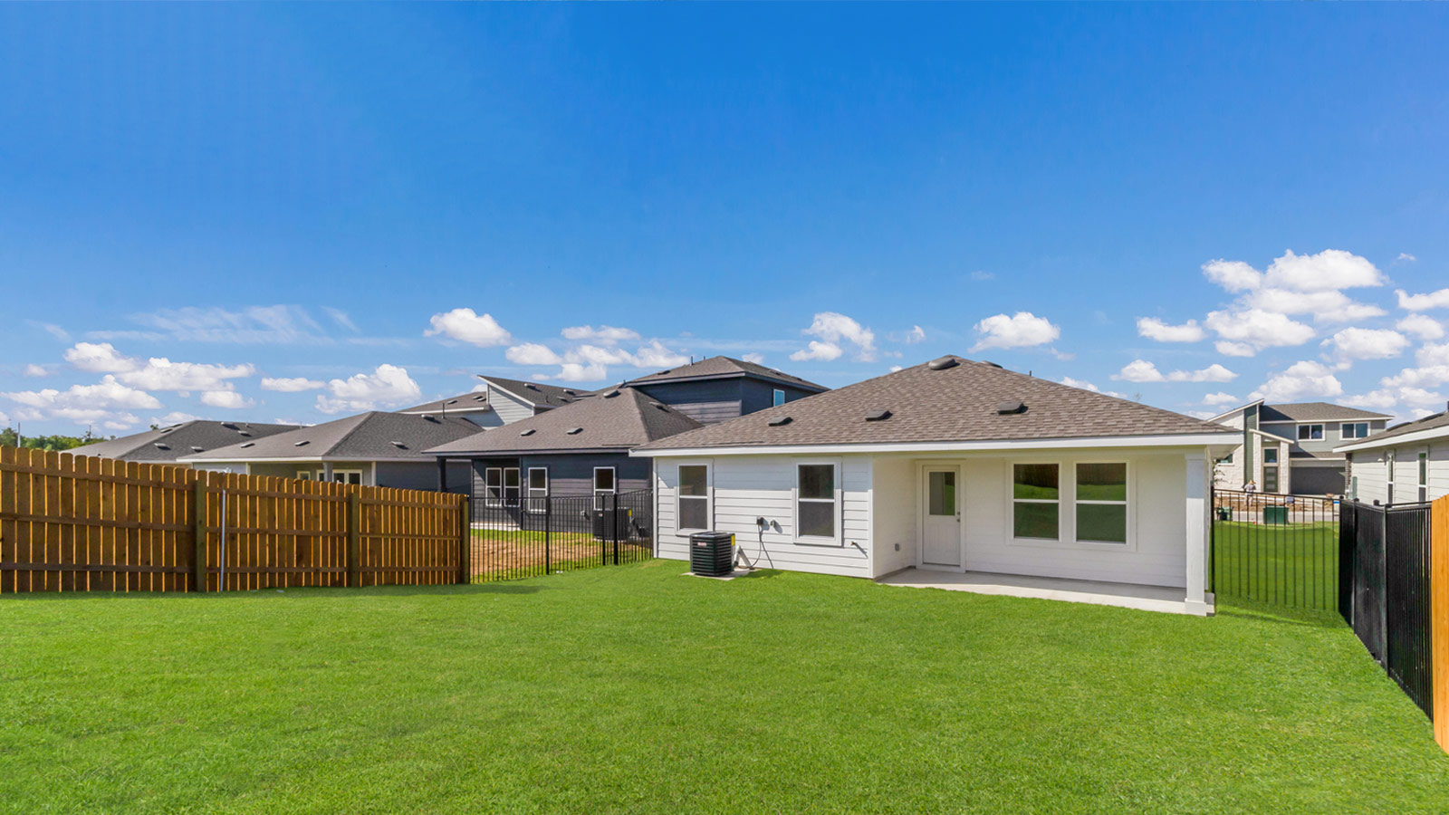 The Caden Floorplan - N Elevation at Trails at Wildhorse in Austin, TX.