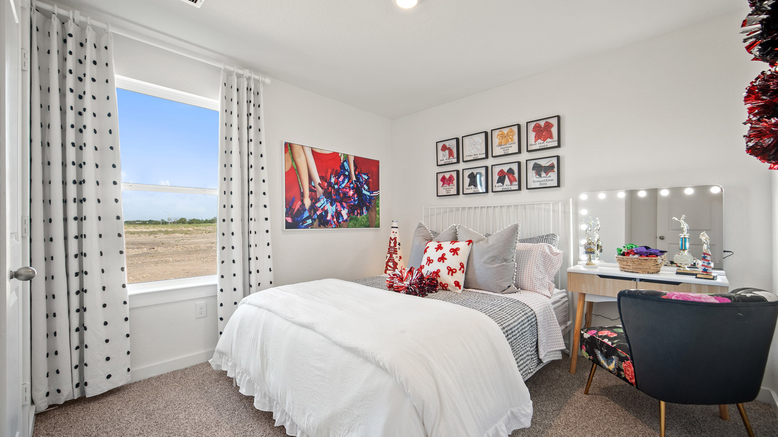 Bedroom 4 with carpeted flooring.