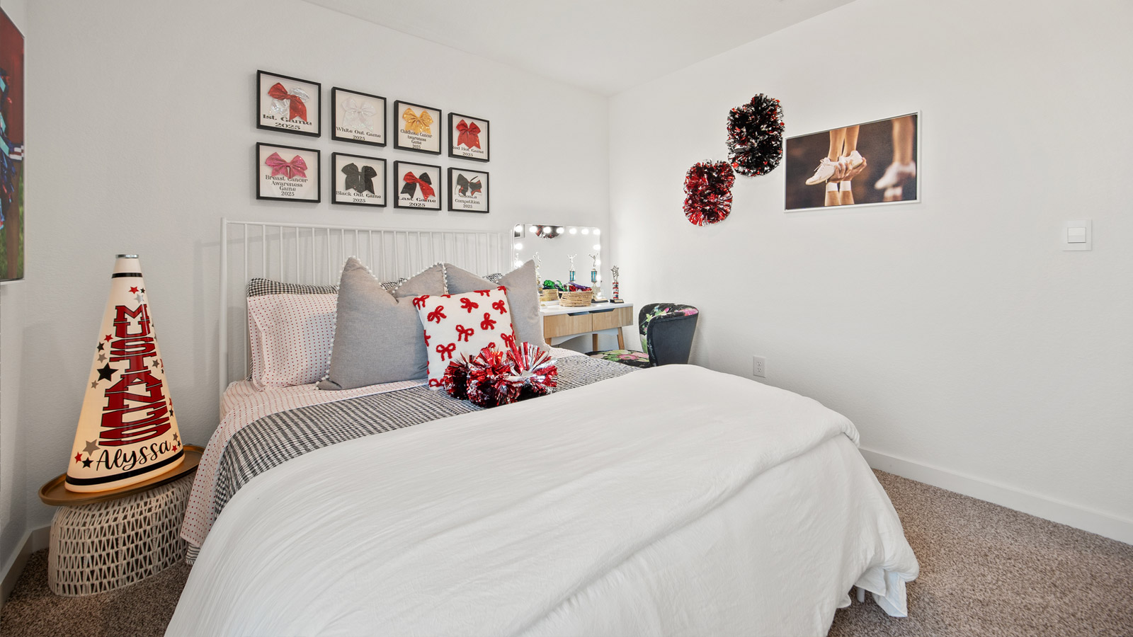 Bedroom 4 with carpeted flooring.