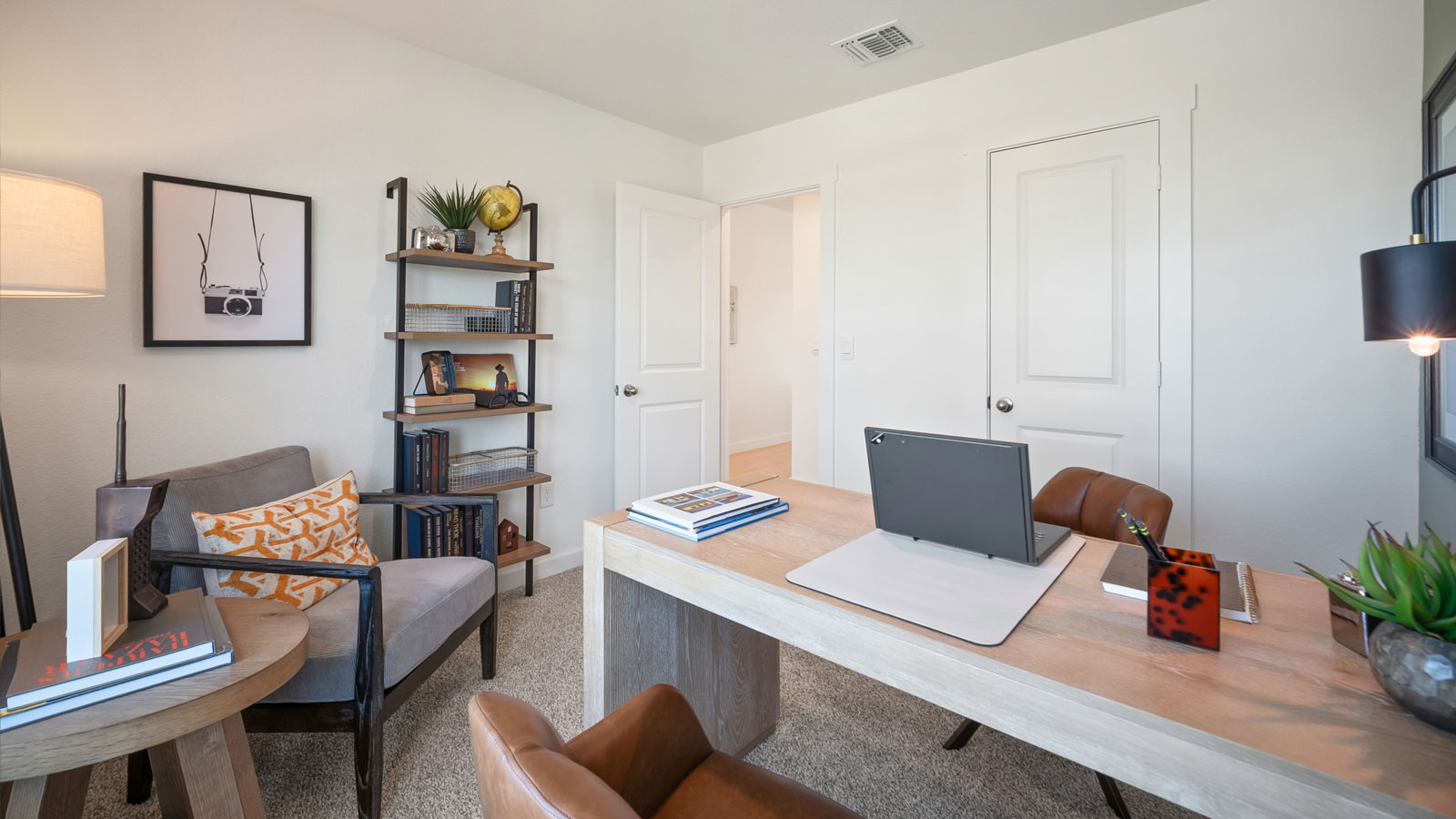 Bedroom 1 located near the front of the home.