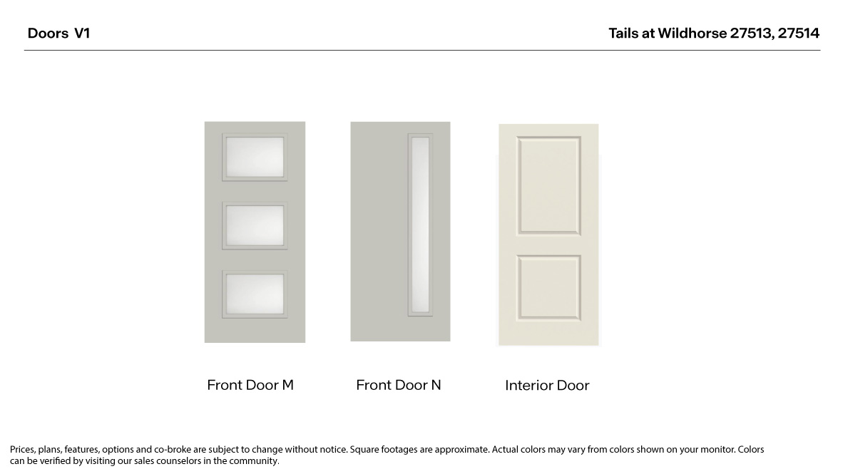 Trails at Wildhorse Door Selection