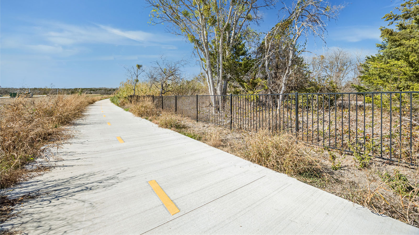 Trail system within community - Trails at Wildhorse in Austin, TX.