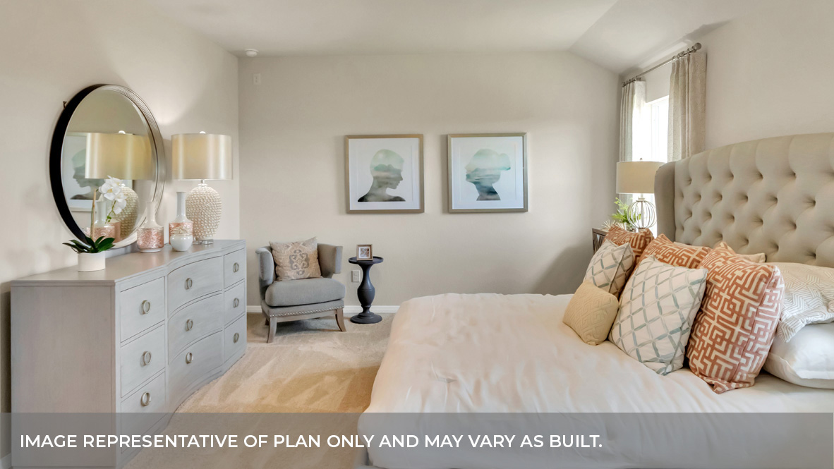 Main bedroom with windows.