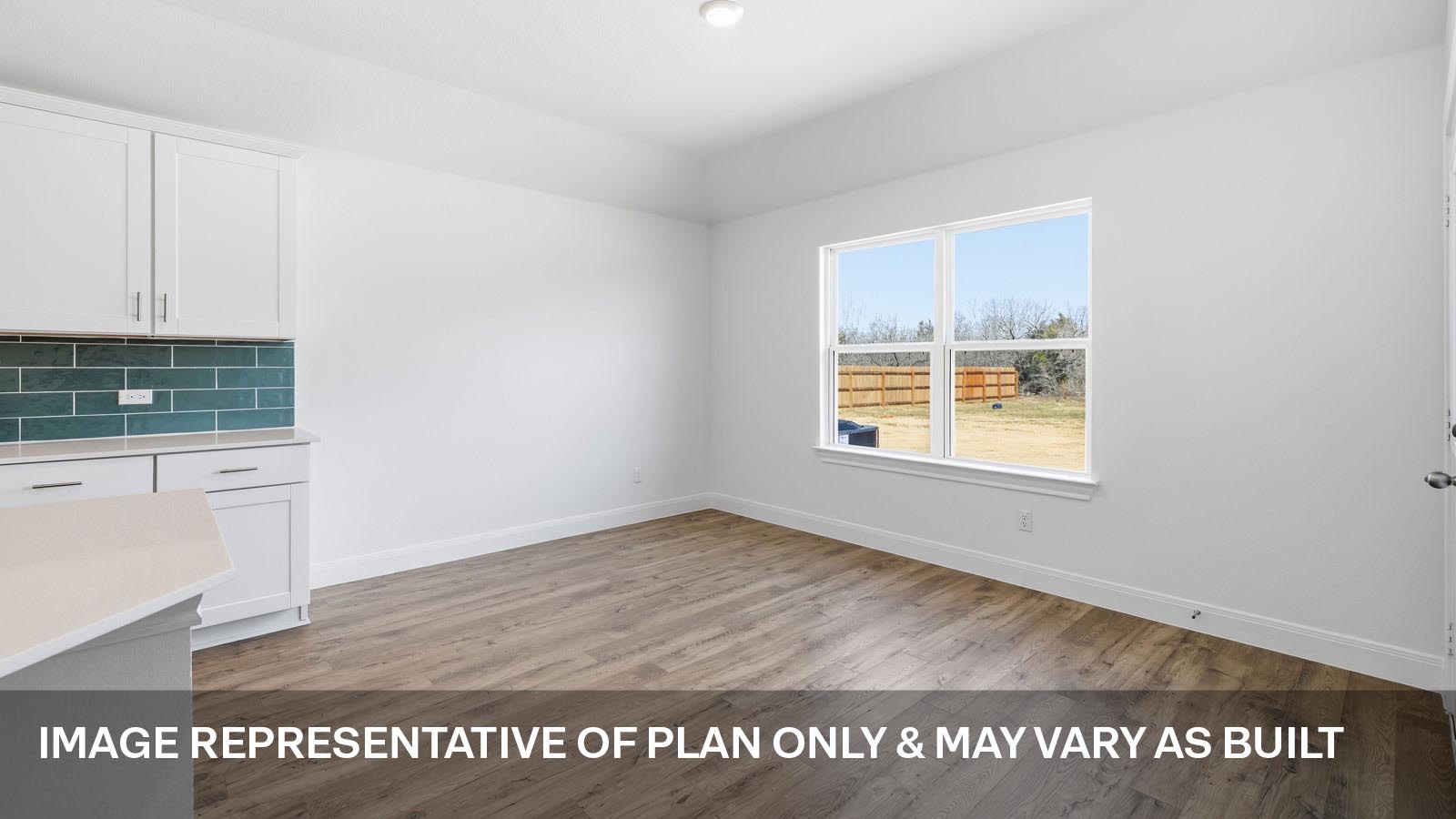 Open family room with windows.