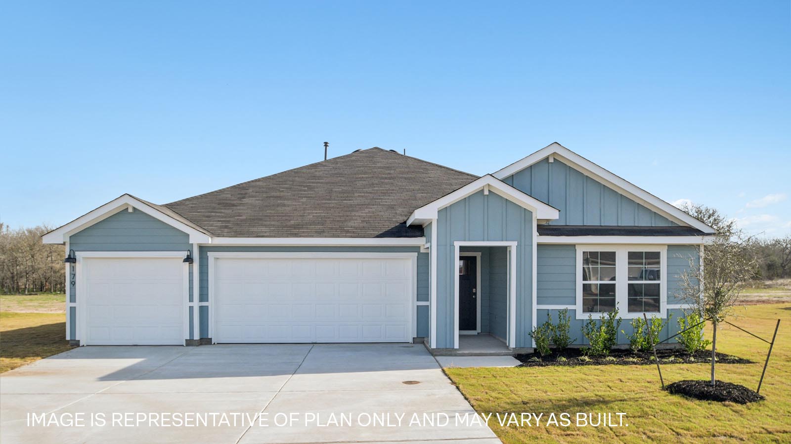 The Hudson floorplan at Railhead in Cedar Creek, TX.