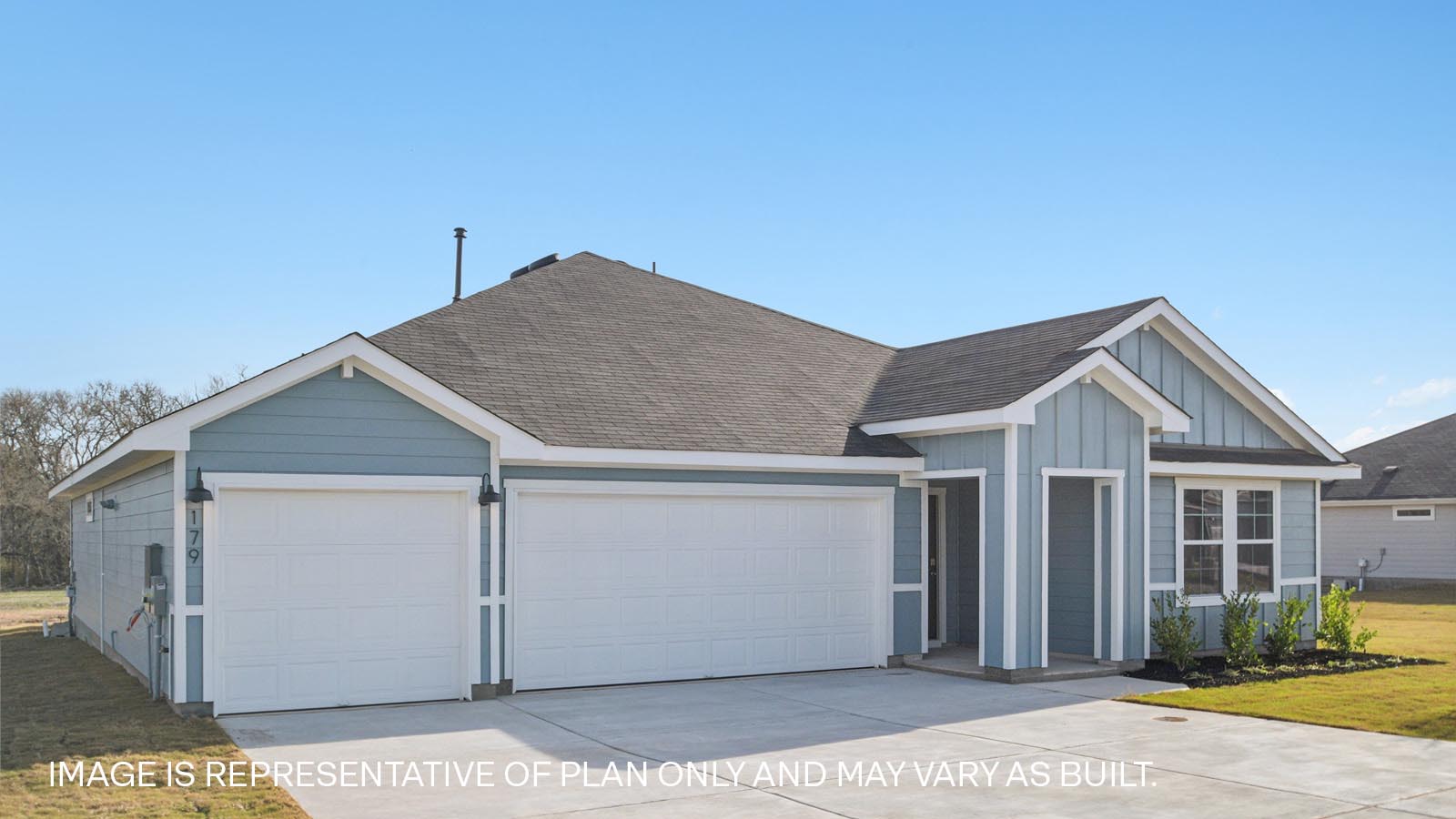 The Hudson floorplan at Railhead in Cedar Creek, TX.