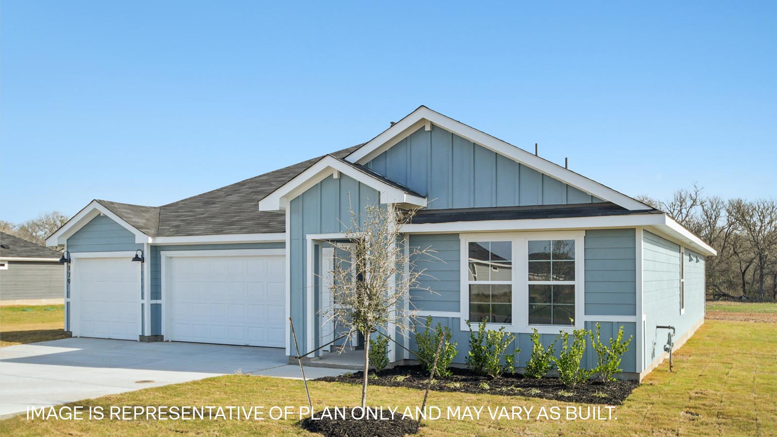 The Hudson floorplan at Railhead in Cedar Creek, TX.