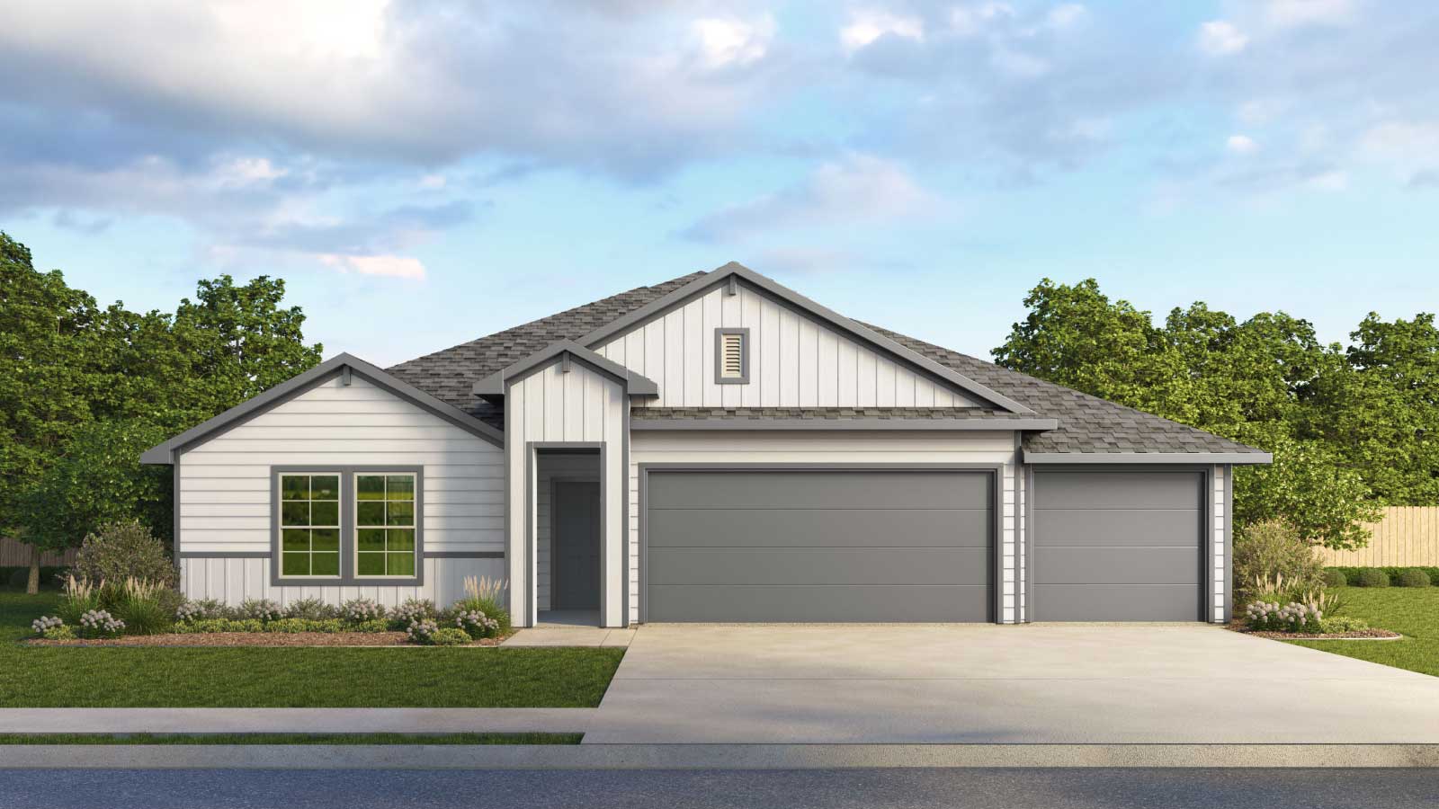 The Westley floorplan at Railhead in Cedar Creek, TX.